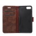 Crazy Horse Design Magnetic Stand Flip Leather Case for iPhone 7 - Brown