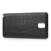 Crocodile Grain Texture Leather Coated Battery Door Back Cover For Samsung Galaxy Note 3 N9000 N9005 N9006 - Black