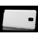 Crocodile Grain Texture Leather Coated Battery Door Back Cover For Samsung Galaxy Note 3 N9000 N9005 N9006 - White
