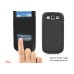 Cross Grain Folio TPU Jelly Case Flip Cover With Screen View For Samsung Galaxy S3 i9300 - Black