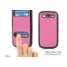 Cross Grain Folio TPU Jelly Case Flip Cover With Screen View For Samsung Galaxy S3 i9300 - Magenta