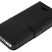 Cross Grain Magnetic Leather Case With Stand For iPhone 4 / 4S - Black