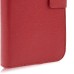 Cross Grain Magnetic Leather Case With Stand For iPhone 4 / 4S - Red