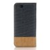 Cross Pattern Crazy-Horse Skin Flip  Leather Case with Card Slot for iPhone 7 - Dark blue