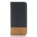 Cross Pattern Crazy-Horse Skin Flip  Leather Case with Card Slot for iPhone 7 - Dark blue