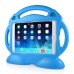 Cute Smile Face Shockproof Stand EVA Foam Silicone Case for iPad Mini - Blue