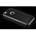 Decorative Aluminum Back And Front Skin Sticker Cover With Screen Protector For iPhone 5 iPhone 5S - Black