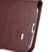 Delicate Horse Skin Magnetic Folio Wallet Stand Leather Case Cover with Card Slot for Samsung Galaxy S4 - Brown