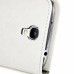 Delicate Horse Skin Magnetic Folio Wallet Stand Leather Case Cover with Card Slot for Samsung Galaxy S4 - White