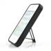 Detachable 2 in 1 TPU and PC Protective Stand Case Cover for iPhone 4 iPhone 4S - Black