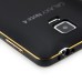 Detachable Aluminum Metal Bumper with Smooth Back Cover Case for Samsung Galaxy Note 4 - Black