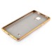 Detachable Aluminum Metal Bumper with Smooth Back Cover Case for Samsung Galaxy Note 4 - Gold