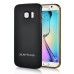 Detachable Aluminum Metal Bumper with Smooth Back Cover Case for Samsung Galaxy S6 Edge - Black