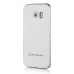 Detachable Aluminum Metal Bumper with Smooth Back Cover Case for Samsung Galaxy S6 Edge - White