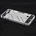 Diamond Edged Metal Middle Plate Cover + Buttons + Pentalobe Screw + Sim Card Tray for iPhone 4 - Silver