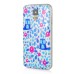 Diamond Embedded Thin Cartoon Owl and Leaves TPU Protective Case for Samsung Galaxy S5