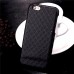 Diamond Rhombus Pattern Hard Case Cover With Card Slot for iPhone 6 / 6s - Black