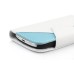 Double-color Wallet Style Magnetic Flip Leather Case For Samsung Galaxy S3 Mini I8190 - White / Blue