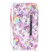 Drawing Pattern Magnetic Flip Wallet Leather Case for Samsung Galaxy S5 - Colorful Merry-Go-Round