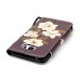 Drawing Pattern Magnetic Flip Wallet Leather Case for Samsung Galaxy S5 - Elegant White Flower