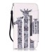 Drawing Pattern Magnetic Flip Wallet Leather Case for Samsung Galaxy S6 Edge -Delineate Giraffe
