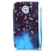 Drawing Pattern Magnetic Flip Wallet Leather Case for Samsung Galaxy S6 Edge - Wonderful Night Sky