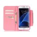 Drawing Pattern Magnetic Flip Wallet Leather Case for Samsung Galaxy S7 Edge G935 - Bowknot