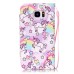 Drawing Pattern Magnetic Flip Wallet Leather Case for Samsung Galaxy S7 Edge G935 - Colorful Merry-Go-Round