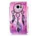 Drawing Pattern Magnetic Flip Wallet Leather Case for Samsung Galaxy S7 Edge G935 - Purple Dreamcatcher