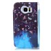 Drawing Pattern Magnetic Flip Wallet Leather Case for Samsung Galaxy S7 Edge G935 - Wonderful Night Sky