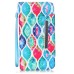 Drawing Pattern Magnetic Flip Wallet Leather Case for iPhone 6s Plus - Colorful Spiraling Stripe
