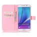 Drawing Printed Colorful Feather PU Leather Flip Wallet Case for Samsung Galaxy Note5 SM-N920