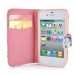 Dreaming Catcher  Built-in Wallet Leather Case Cover for iPhone 4/4S