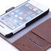 Dual-Magnetic-Clasp Design Folio PU Leather Flip Stand Case Rugged Hybrid Cover With Card Slot Holder For iPhone 5c