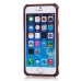 Dual Color TPU and PC Bumper Case Cover for iPhone 6 4.7 inch - Black and Red