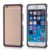 Dual Color TPU and PC Bumper Case Cover for iPhone 6 4.7 inch - Black and White