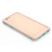 Dual Color TPU and PC Bumper Case Cover for iPhone 6 4.7 inch - Mint Green and Blue