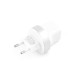 EU Plug 3.1 A Dual USB Ports Charger Adapter for iPhone iPad iPod Samsung - Silver