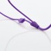 Earphone With Microphone And Volume Control Button For iPhone Samsung - Purple