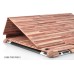 Eco-friendly Wood Design Case Cover For iPad 2 / 3 / 4 - Brownish Red