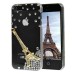 Eiffel Tower 3D Rhinestone Bling Hard Case For iPhone 5s iPhone 5