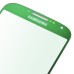 Electroplating Grid Pattern Front Glass Screen Replacement for Samsung Galaxy S4 i9500 - Green