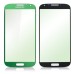 Electroplating Grid Pattern Front Glass Screen Replacement for Samsung Galaxy S4 i9500 - Green