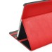 Elegant 360 Degree Swivel Rotation Folio Leather Flip Stand Case Cover With Sleep Wake Function For iPad Air 2 (iPad 6)- Red