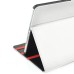 Elegant 360 Degree Swivel Rotation Folio Leather Flip Stand Case Cover With Sleep Wake Function For iPad Air 2 (iPad 6)- White