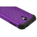 Elegant Dual-Layer Encrusted Diamond Design Hard Case For Samsung Galaxy S4 i9500 - Purple