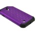 Elegant Dual-Layer Encrusted Diamond Design Hard Case For Samsung Galaxy S4 i9500 - Purple
