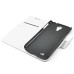 Elegant Fine Horse Skin Grain Magnetic Flip Leather Case With Card Slot For Samsung Galaxy S4 - White