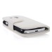 Elegant Flip Leather Case with Card Slot for Samsung Galaxy S3 Mini - White
