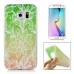 Elegant Green Branch Flower  Soft TPU Case Back Cover For Samsung Galaxy S6 Edge